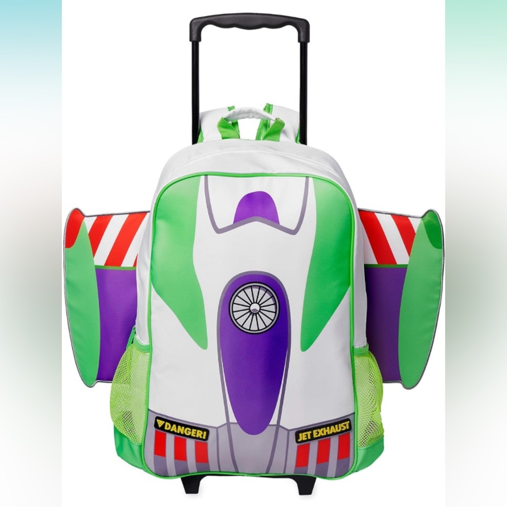 Disney Buzz Lightyear Rolling Backpack Toy Story NWT School